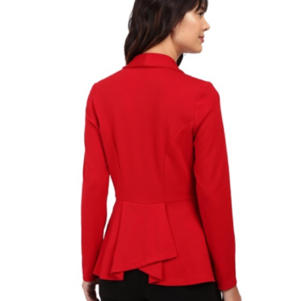 Karen Kane BLACK Drape Collar Jacket